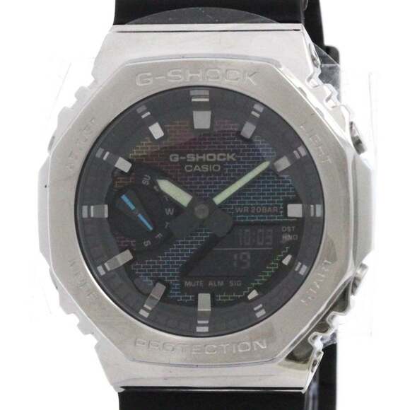 CASIO G-SHOCK Rainbow Steel Quartz Mens Watch GM-2100RW-1AJF Never Used